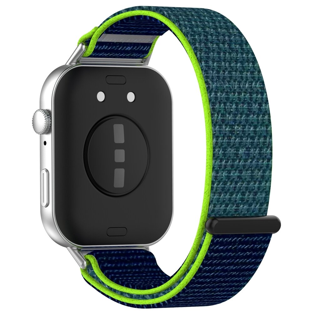 Sport Loop Nylonband - Blau mit Lindgr&uuml;n - Huawei Watch Fit 3 / Fit 4