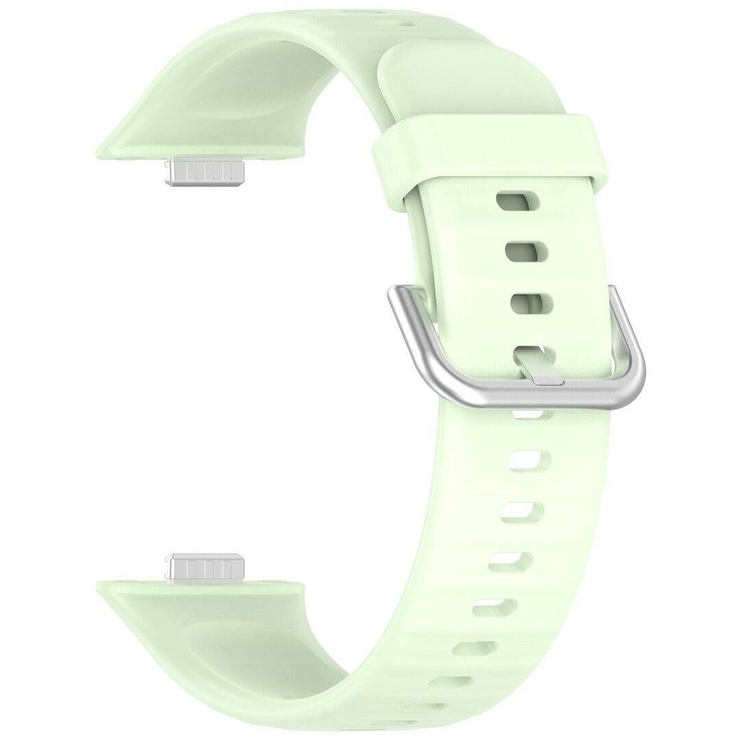 Silikonband mit Dornschlie&szlig;e - Hellgr&uuml;n - Huawei Watch Fit 3 / Fit 4