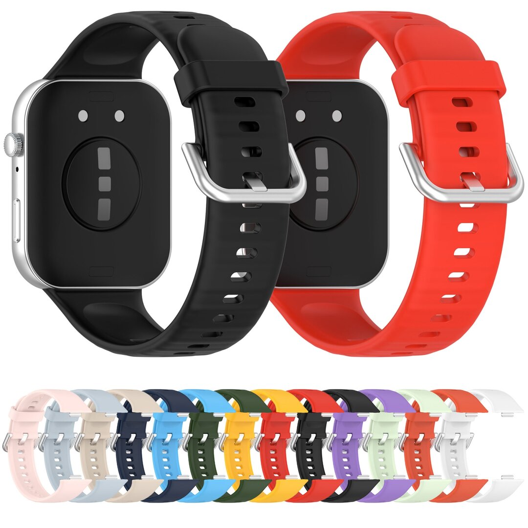 Silikonband mit Dornschlie&szlig;e - Hellgr&uuml;n - Huawei Watch Fit 3 / Fit 4
