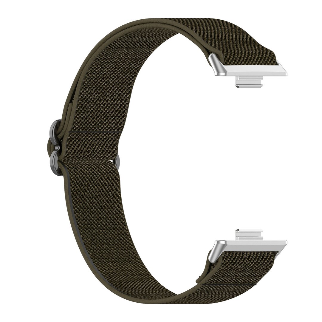 Elastisches Nylonband - Dunkelgr&uuml;n - Huawei Watch Fit 3 / Fit 4