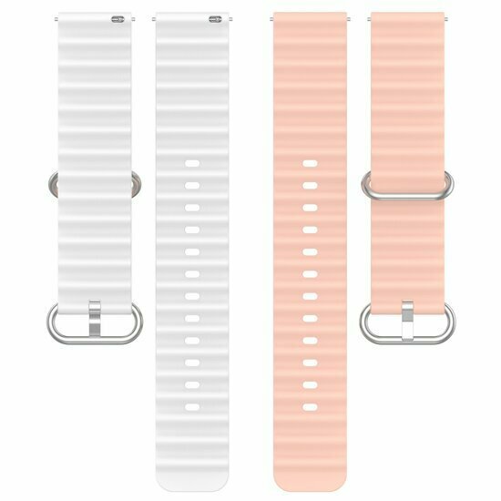 Ocean Style Armband - Hellrosa / Wei&szlig; - Xiaomi Watch 2 / Xiaomi Watch S1 / S2 / S3 / S4 / Mi Watch