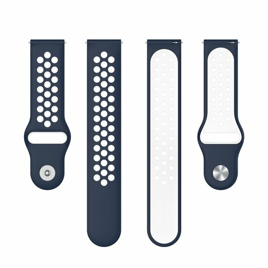 Sport Edition - Dunkelblau + Wei&szlig; - Xiaomi Watch 2 / Xiaomi Watch S1 / S2 / S3 / S4 / Mi Watch