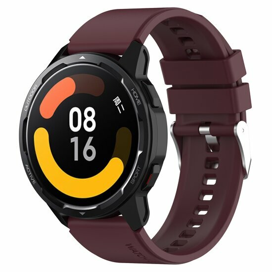 Silikon-Sportband - Weinrot - Xiaomi Watch 2 / Xiaomi Watch S1 / S2 / S3 / S4 / Mi Watch