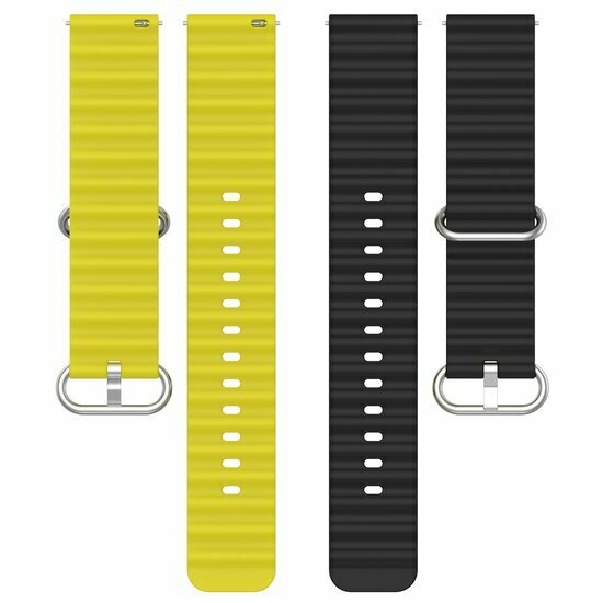 Ocean Style Armband - Schwarz / Gelb - Xiaomi Watch 2 / Xiaomi Watch S1 / S2 / S3 / S4 / Mi Watch
