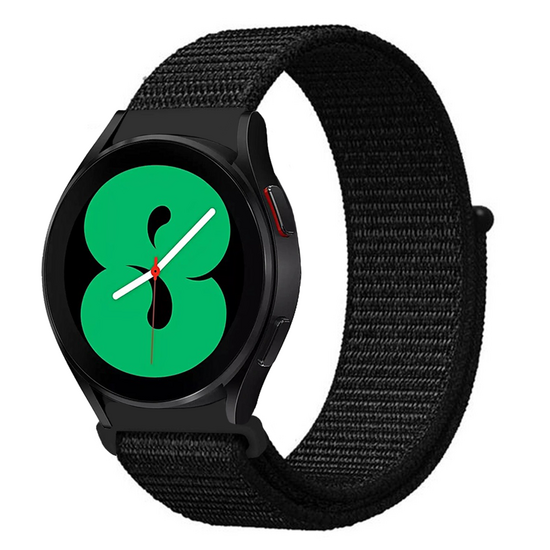 Sport Loop Nylon armband - Schwarz - Xiaomi Watch 2 / Xiaomi Watch S1 / S2 / S3 / S4 / Mi Watch