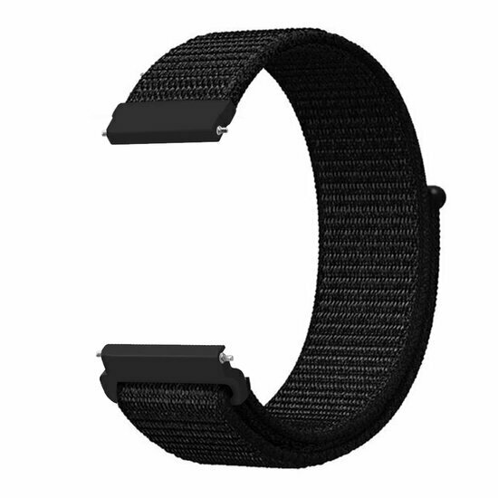 Sport Loop Nylon armband - Schwarz - Xiaomi Watch 2 / Xiaomi Watch S1 / S2 / S3 / S4 / Mi Watch