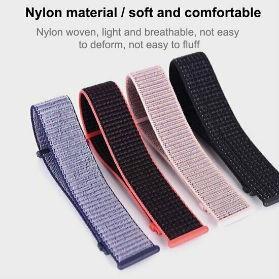 Sport Loop Nylon armband - Schwarz verblendet - Xiaomi Watch 2 / Xiaomi Watch S1 / S2 / S3 / S4 / Mi Watch
