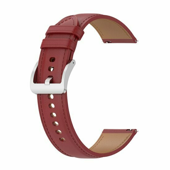 Garmin Forerunner 55 / 245 / 645 - Luxus-Lederarmband - Bordeaux