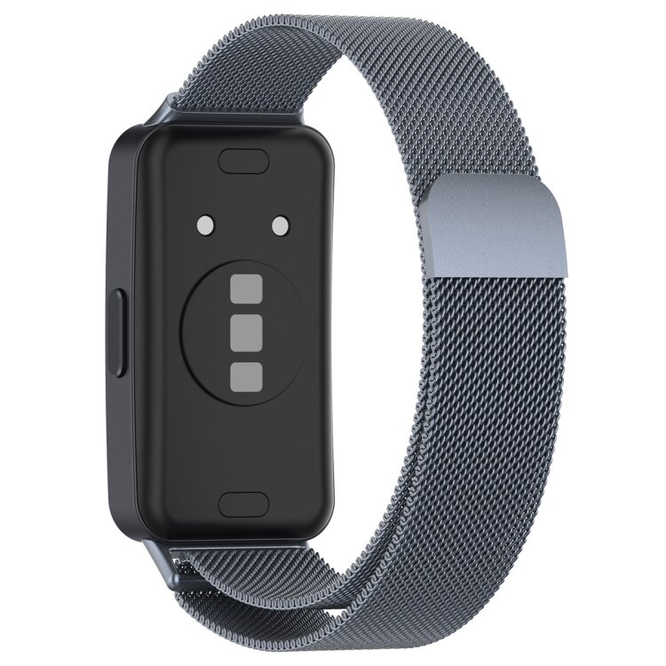 Milanaise Armband - Space grau - Huawei Band 10 / 9 / 8