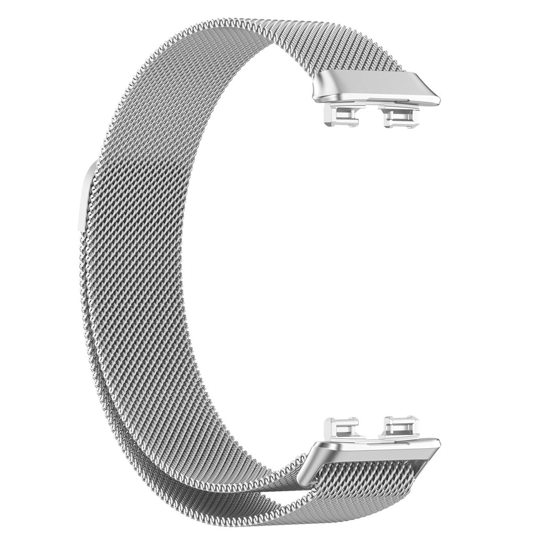 Milanaise Armband - Silber - Huawei Band 10 / 9 / 8
