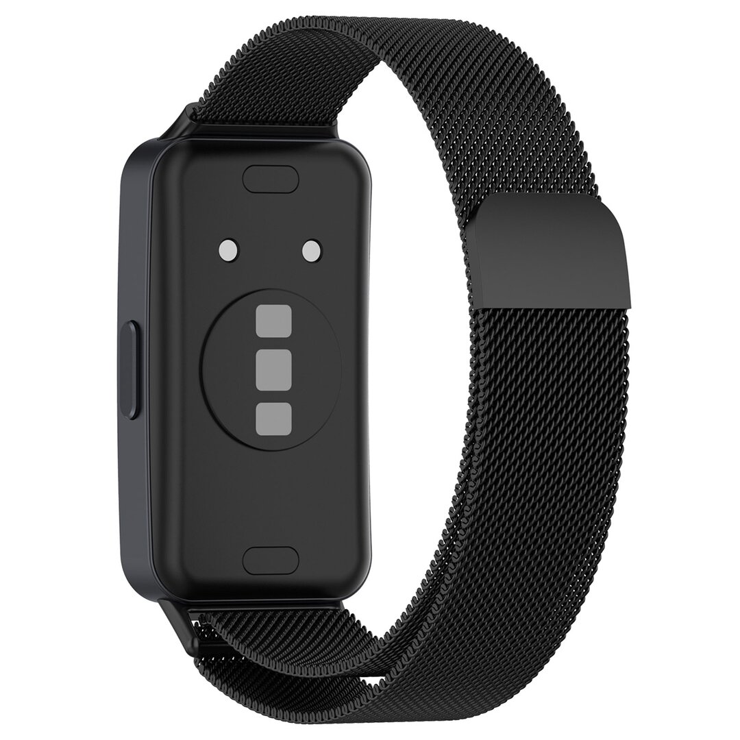 Milanaise Armband - Schwarz - Huawei Band 10 / 9 / 8