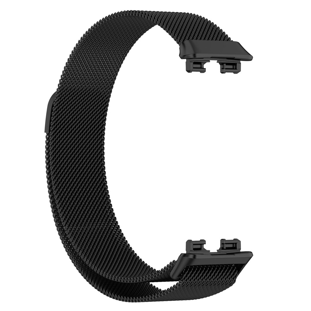 Milanaise Armband - Schwarz - Huawei Band 10 / 9 / 8