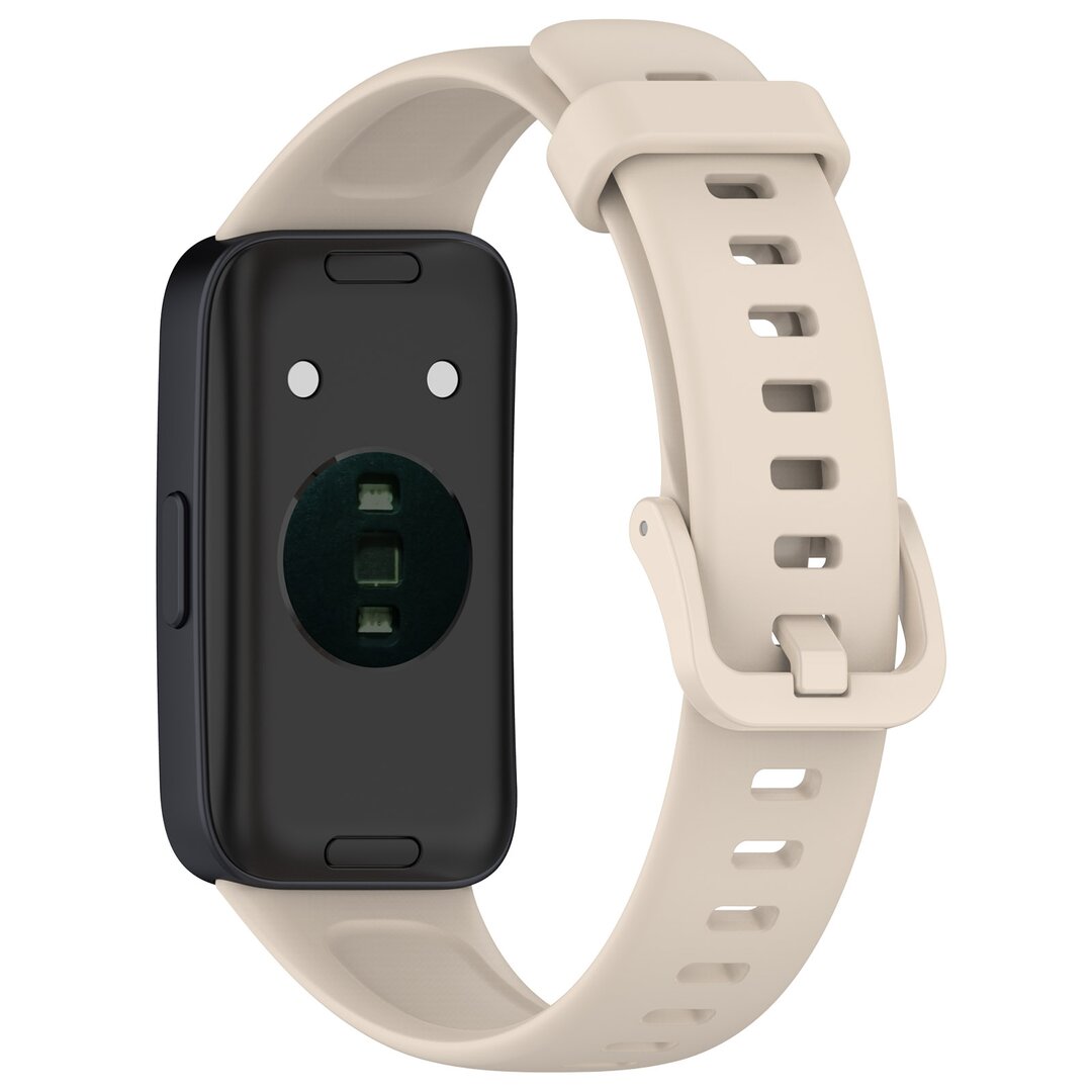 Silikonband mit Schnalle - Beige - Huawei Band 10 / 9 / 8