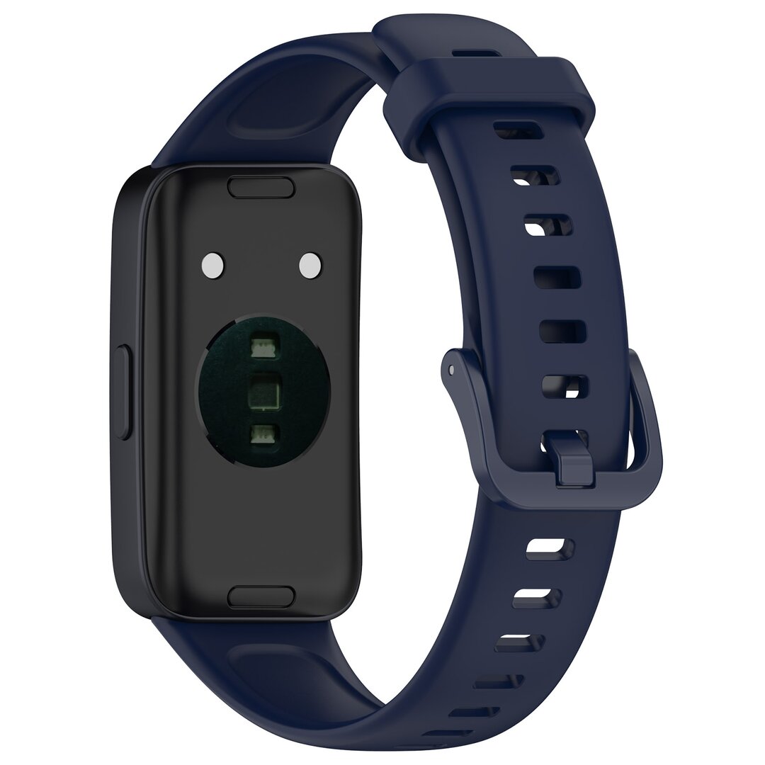 Silikonband mit Schnalle - Dunkelblau - Huawei Band 10 / 9 / 8