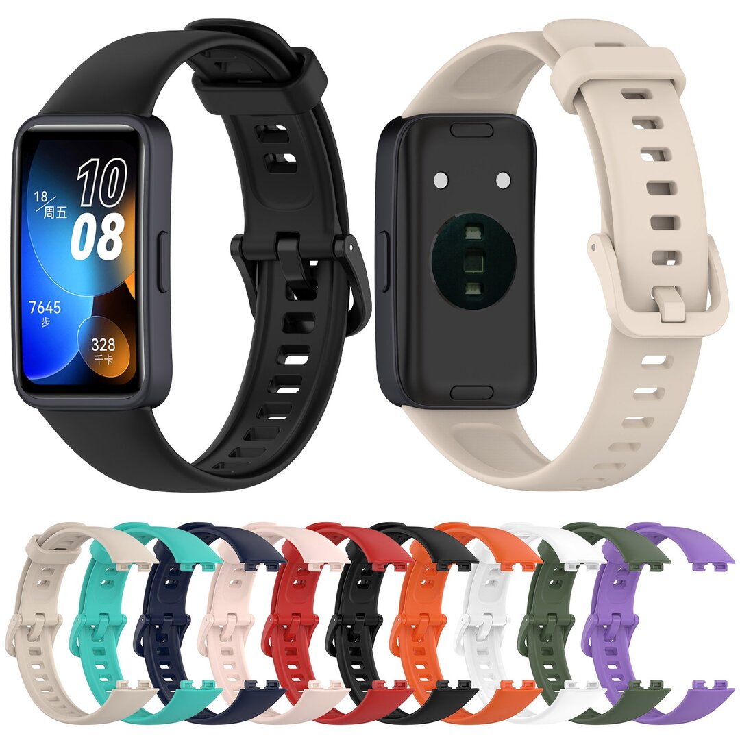 Silikonband mit Schnalle - T&uuml;rkis - Huawei Band 10 / 9 / 8