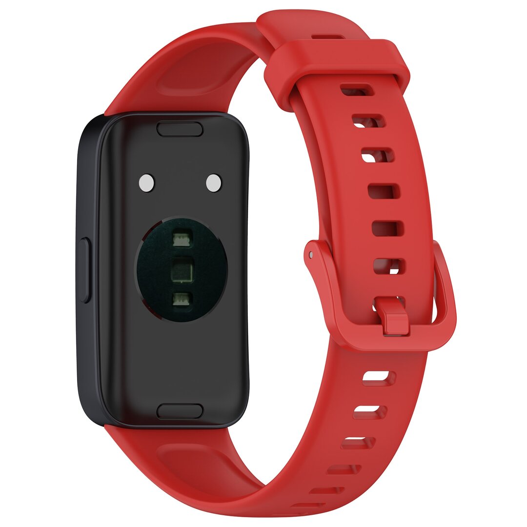 Silikonband mit Schnalle - Rot - Huawei Band 10 / 9 / 8