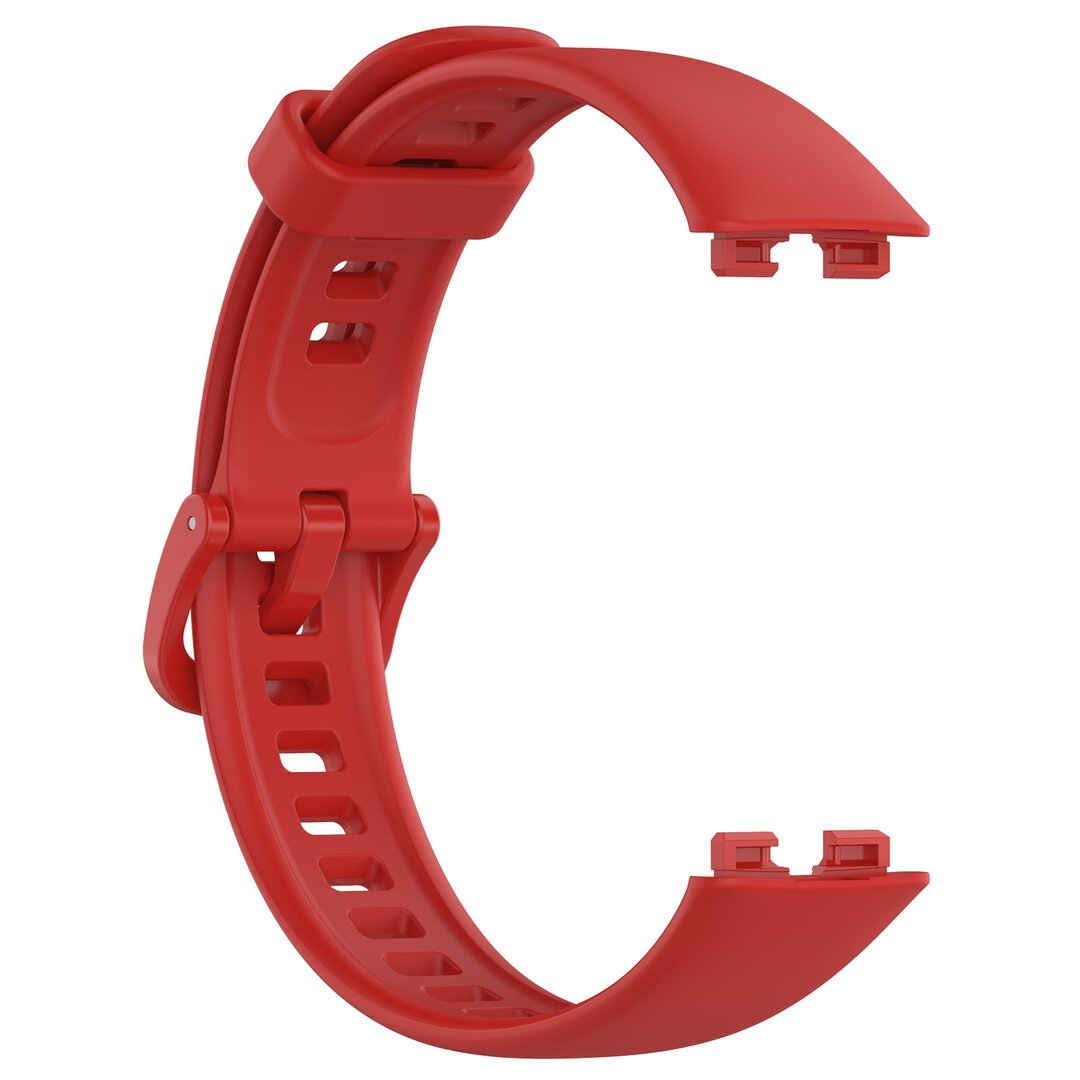 Silikonband mit Schnalle - Rot - Huawei Band 10 / 9 / 8