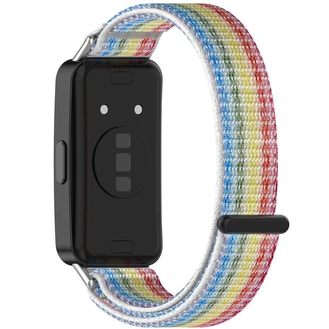 Sport Loop Nylonband - Mehrfarbig Regenbogen - Huawei Band 10 / 9 / 8