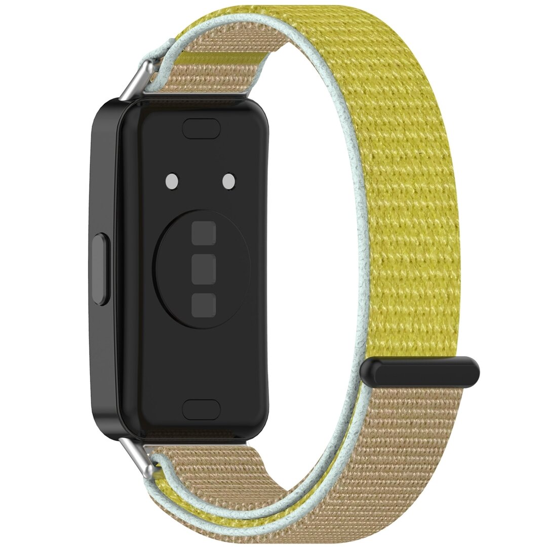 Sport Loop Nylonband - Beige / gelb - Huawei Band 10 / 9 / 8