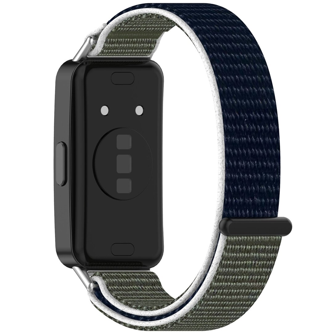Sport Loop Nylonband - Blau / gr&uuml;n - Huawei Band 10 / 9 / 8