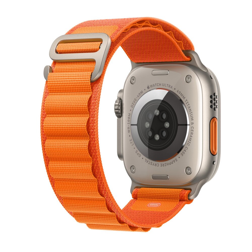 Alpine Loop Armband - Orange - Geeignet f&uuml;r Apple Watch 38mm / 40mm / 41mm / 42mm