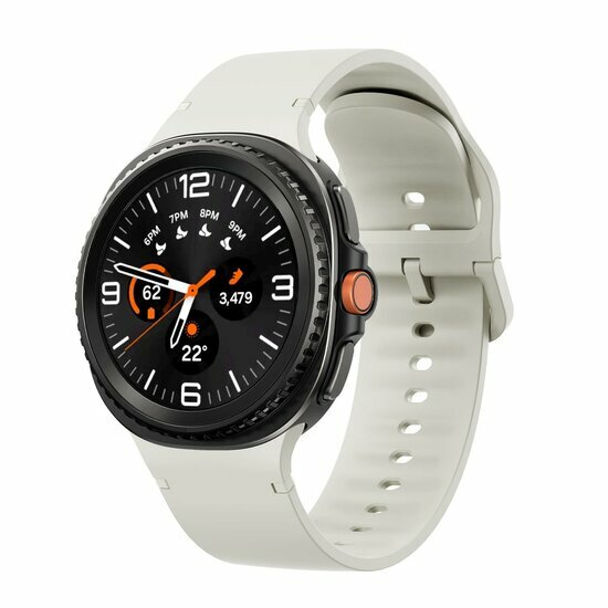 Weiches Silikonband - Gr&ouml;&szlig;e: M/L - Creme wei&szlig; - Samsung Galaxy Watch 8 - 40mm / 44mm