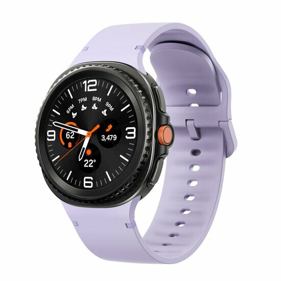 Weiches Silikonband - Gr&ouml;&szlig;e: M/L - Lila - Samsung Galaxy Watch 8 - 40mm / 44mm