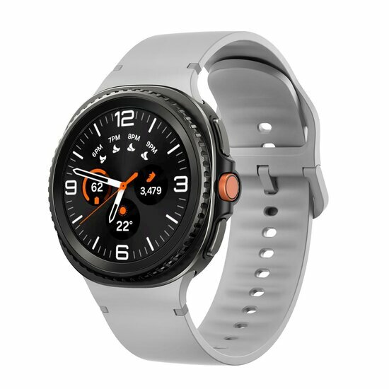 Weiches Silikonband - Gr&ouml;&szlig;e: M/L - Grau - Samsung Galaxy Watch 8 - 40mm / 44mm