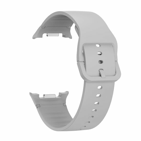 Weiches Silikonband - Gr&ouml;&szlig;e: M/L - Grau - Samsung Galaxy Watch 8 - 40mm / 44mm