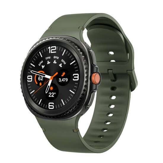 Weiches Silikonband - Gr&ouml;&szlig;e: M/L - Armeegr&uuml;n - Samsung Galaxy Watch 8 - 40mm / 44mm