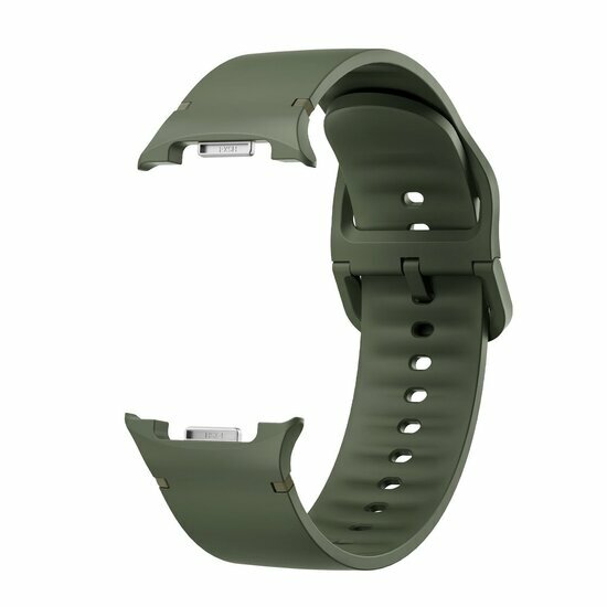 Weiches Silikonband - Gr&ouml;&szlig;e: M/L - Armeegr&uuml;n - Samsung Galaxy Watch 8 - 40mm / 44mm