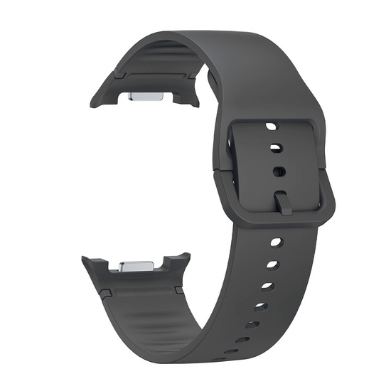 Weiches Silikonband - Gr&ouml;&szlig;e: M/L - Dunkelgrau - Samsung Galaxy Watch 8 - 40mm / 44mm