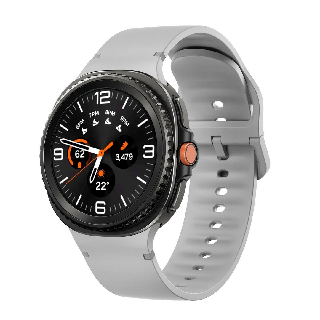 Weiches Silikonband - Gr&ouml;&szlig;e: S/M - Grau - Samsung Galaxy Watch 8 - 40mm / 44mm