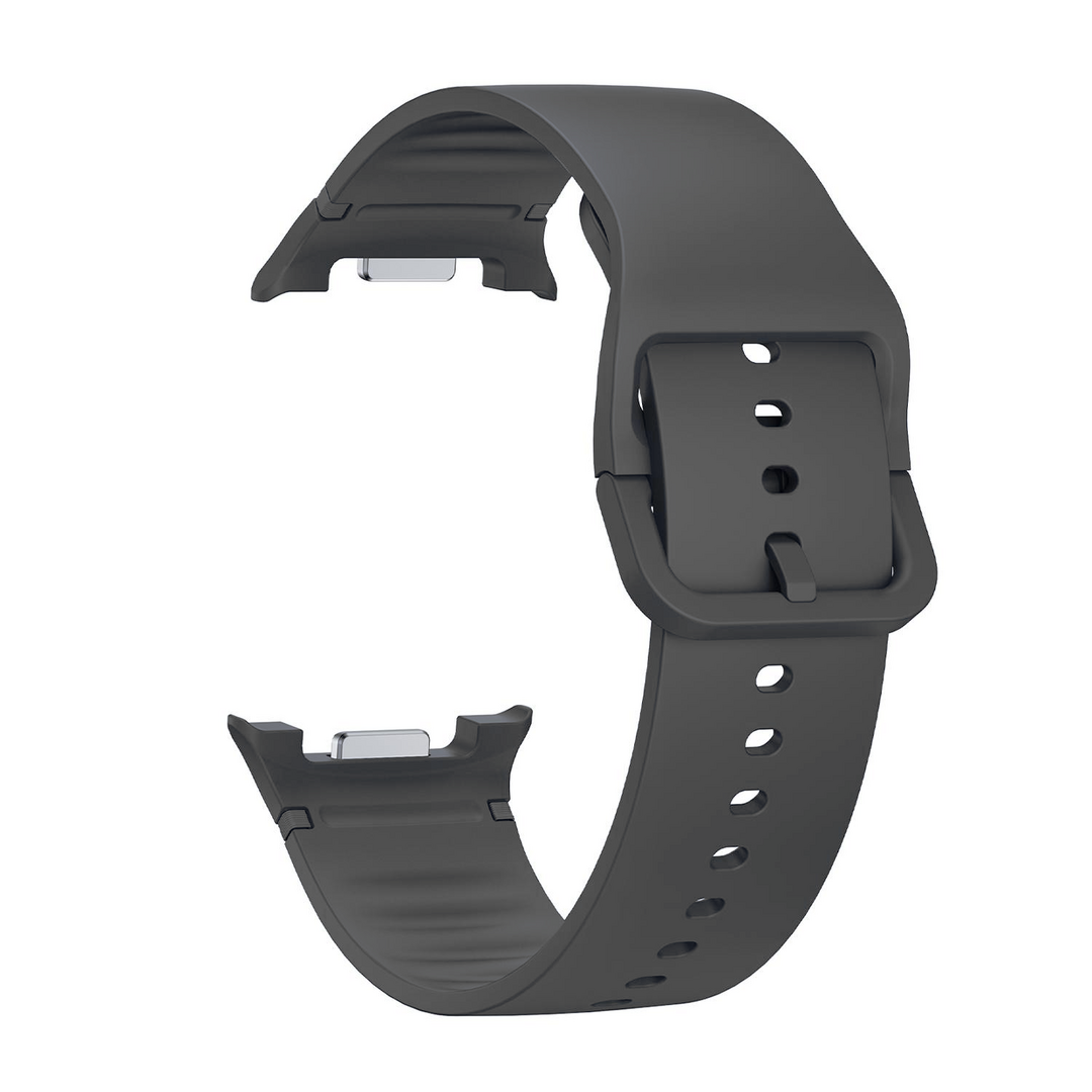 Weiches Silikonband - Gr&ouml;&szlig;e: S/M - Dunkelgrau - Samsung Galaxy Watch 8 - 40mm / 44mm