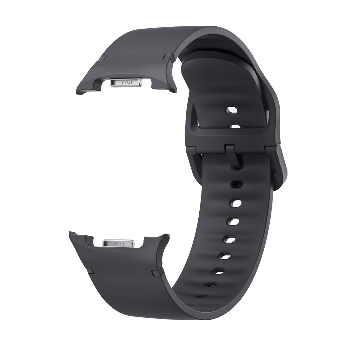 Weiches Silikonband - Gr&ouml;&szlig;e: S/M - Dunkelgrau - Samsung Galaxy Watch 8 - 40mm / 44mm