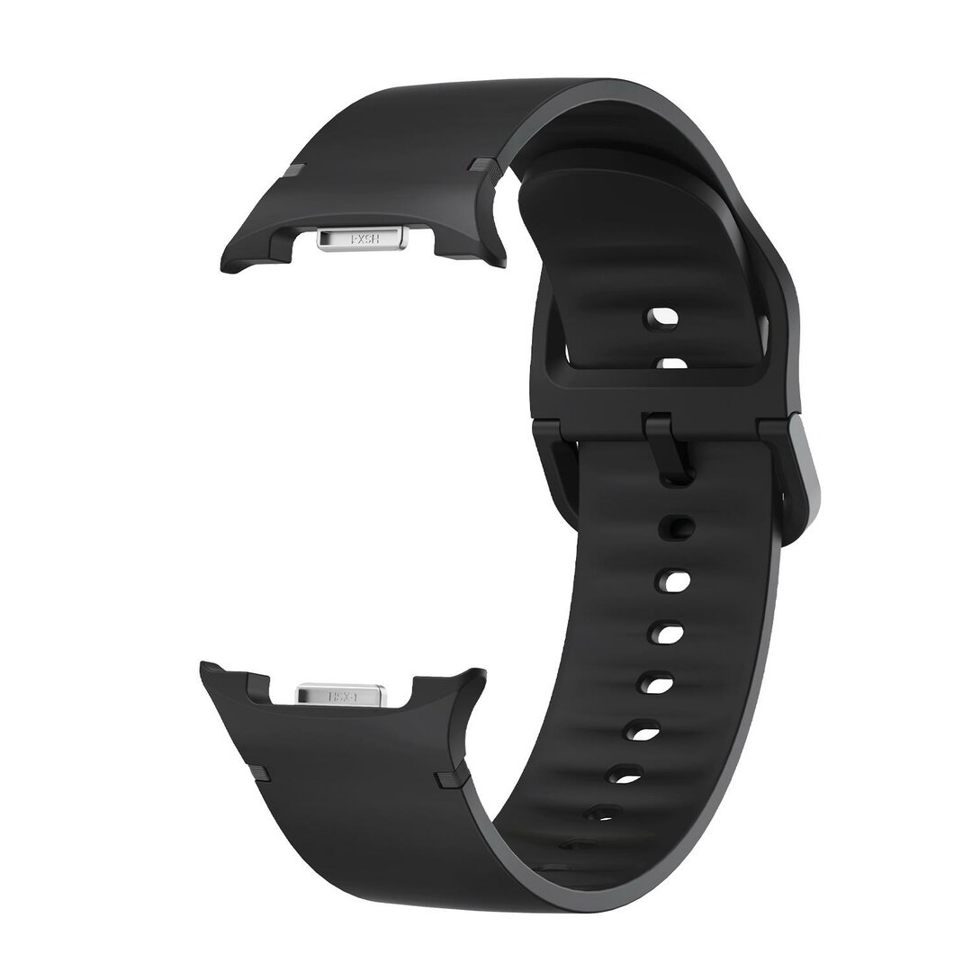 Weiches Silikonband - Gr&ouml;&szlig;e: S/M - Schwarz - Samsung Galaxy Watch 8 - 40mm / 44mm