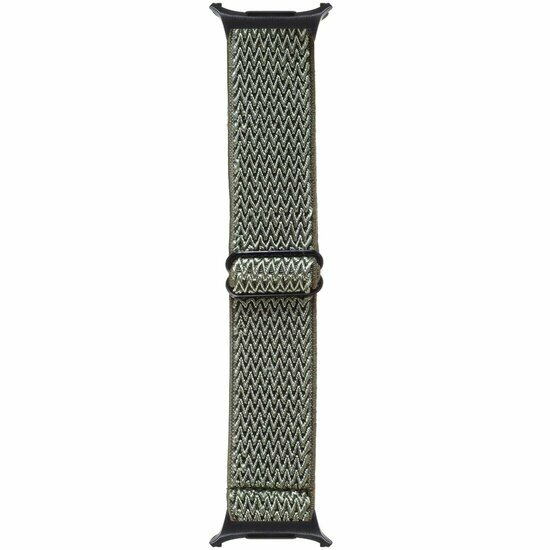 Elastisches Solo Loop Nylonarmband - Dunkelgr&uuml;n - Samsung Galaxy Watch 8 Classic - 46mm