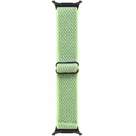 Elastisches Solo Loop Nylonarmband - Neongr&uuml;n / Gelb - Samsung Galaxy Watch 8 Classic - 46mm