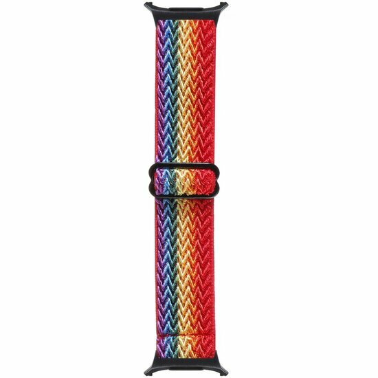 Elastisches Solo Loop Nylonarmband - Regenbogen - Samsung Galaxy Watch 8 Classic - 46mm