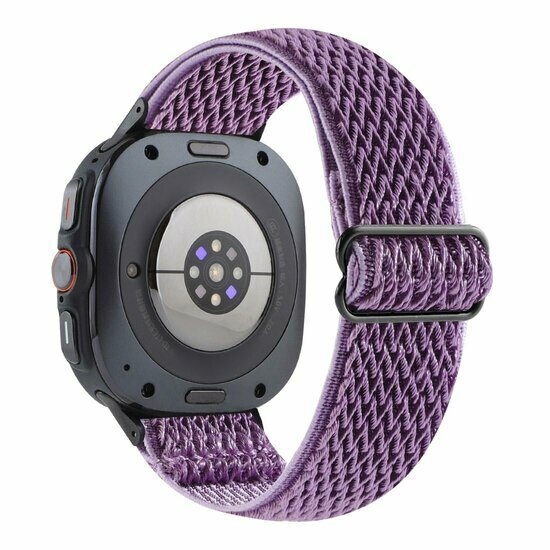 Elastisches Solo Loop Nylonarmband - Lila - Samsung Galaxy Watch 8 Classic - 46mm