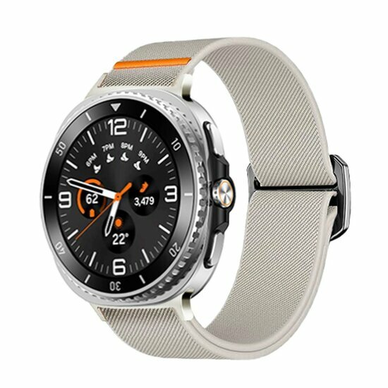 Nylon Loop Armband - Starlight - Samsung Galaxy Watch 8 Classic - 46mm