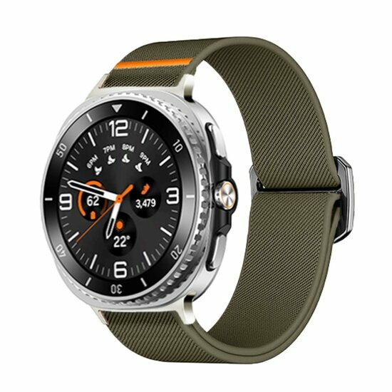 Nylon Loop Armband - Gr&uuml;n - Samsung Galaxy Watch 8 Classic - 46mm