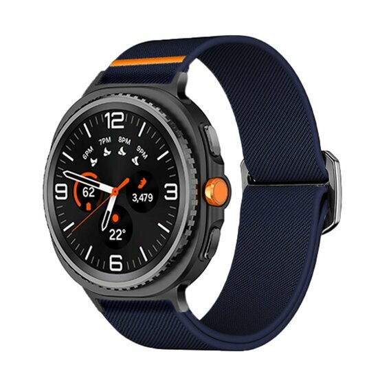 Nylon Loop Armband - Dunkelblau - Samsung Galaxy Watch 8 Classic - 46mm