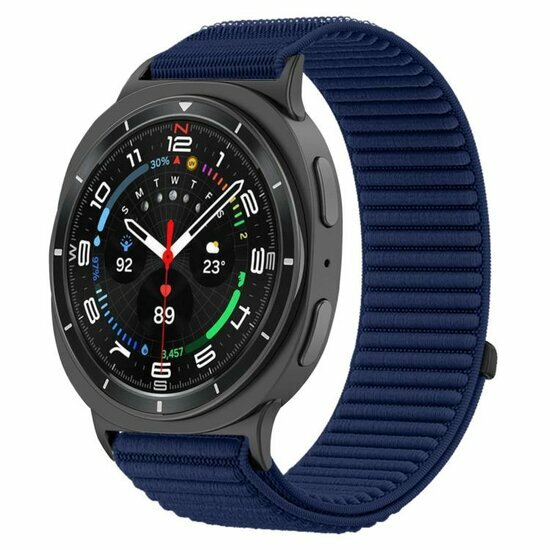 Nylon-Rippenband - Dunkelblau - Samsung Galaxy Watch 8 Classic - 46mm