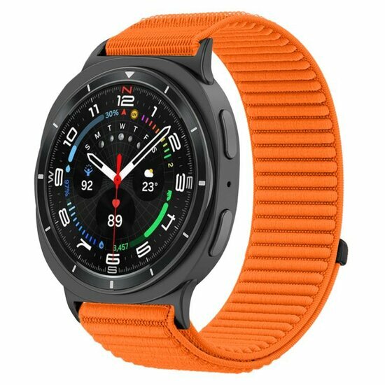 Nylon-Rippenband - Orange - Samsung Galaxy Watch 8 Classic - 46mm