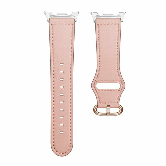 Klassisches Lederarmband - Rosa - Samsung Galaxy Watch 8 Classic - 46mm