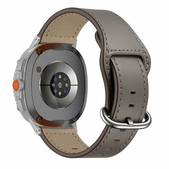 Klassisches Lederarmband - Taupe - Samsung Galaxy Watch 8 Classic - 46mm
