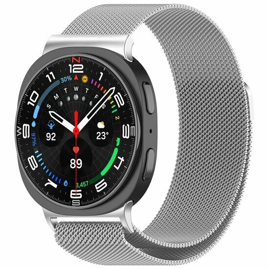 Milanaise Armband - Silber - Samsung Galaxy Watch 8 Classic - 46mm