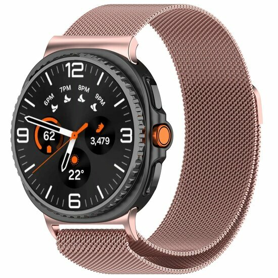 Milanaise Armband - Ros&eacute;gold - Samsung Galaxy Watch 8 Classic - 46mm
