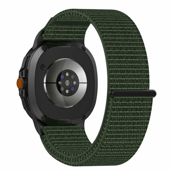 Sportloop Nylonband - Dunkelgr&uuml;n - Samsung Galaxy Watch 8 Classic - 46mm
